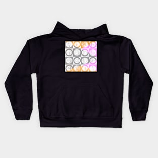 Circles And Squares Kids Hoodie